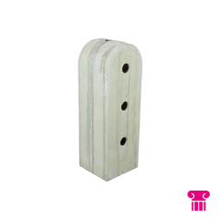 Stoel Raw, met bruin lederen zitting 