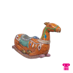 Stoel Raw, met bruin lederen zitting 