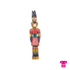 Stoel Raw, met bruin lederen zitting 