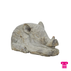 Stoel Raw, met bruin lederen zitting 