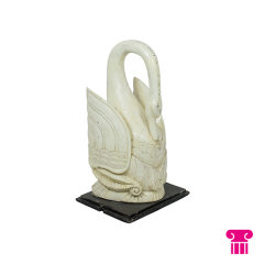 Stoel Raw, met bruin lederen zitting 