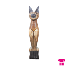 Stoel Raw, met bruin lederen zitting 