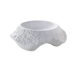 Stoel Raw, met bruin lederen zitting 