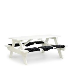 Stoel Raw, met bruin lederen zitting 