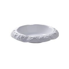 Stoel Raw, met bruin lederen zitting 