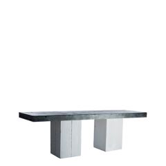 Stoel Raw, met bruin lederen zitting 