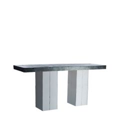 Stoel Raw, met bruin lederen zitting 