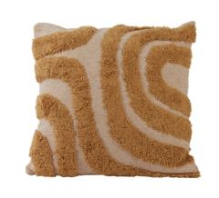 Stoel Raw, met bruin lederen zitting 