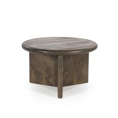 Stoel Raw, met bruin lederen zitting 