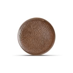 Stoel Raw, met bruin lederen zitting 